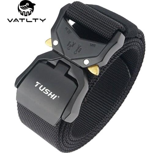 Official Authentic New Tactical Belt For Men Aluminum Alloy Buckle Outdoor Work Belt Strong And Soft Real Nylon Army Belt