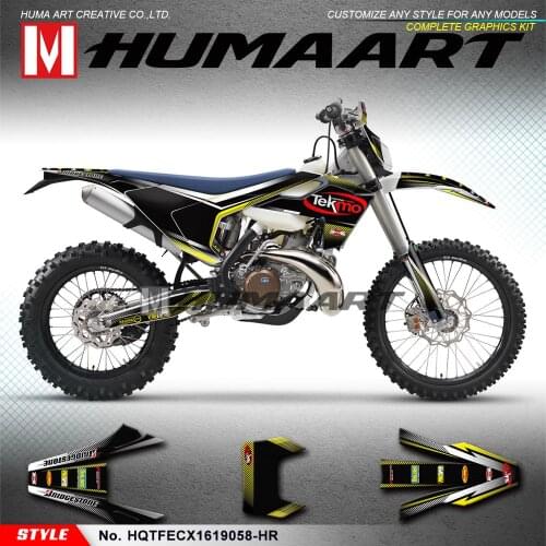 HUMAART Self Adhesives Sticker Kit for TE FE TX FX FS TC FC 125 150 250 300 350 450 501 2016 2017 2018 2019, Customizable