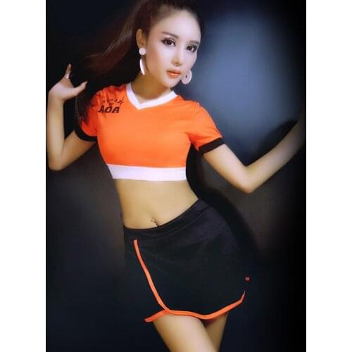 Cheerleading performance dance costumes lesbian hold uniform High Quality Fashion Baseball Team Chorus Music Aerobics Uniform