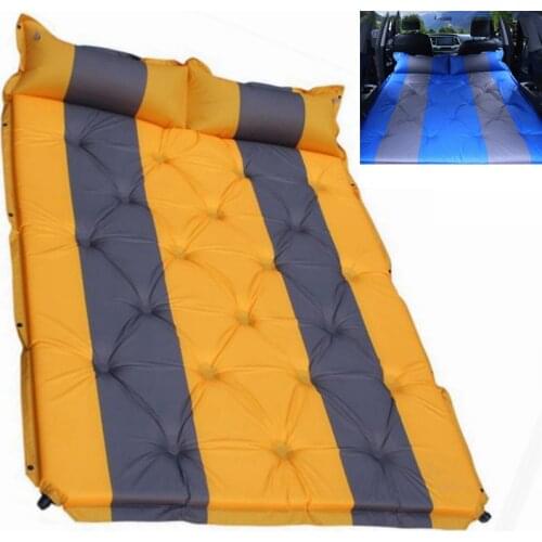 Outdoor Camping Inflatable Tent Mat Mummy Pads With Pillow Air Mattress Utralight camping mat car travel bed Moisture-proof pad
