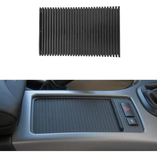 VODOOL Car Center Console Cover Slide Roller Blind Cover Water Cup Holder Curtain Interior Accessories For BMW X5 E53 1998-2006