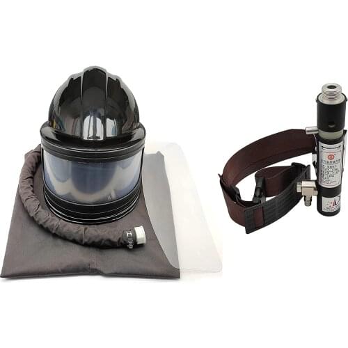 High quality ABS protective Sandblasting helmet with 1m feed air hose