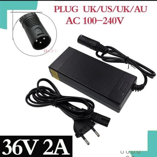 36V 2A lead-acid batteryE-bike Charger for 41.4 V electric scooter for e-bike charger lead-acid battery 3-pin XLR