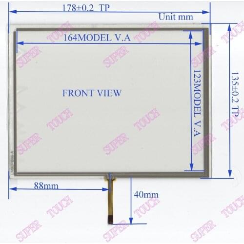 ZhiYuSun 178mm*135mm New 8Inch Touch Screen for 8 GPS the GLASS is 178*135 for tble compatible for gps touch