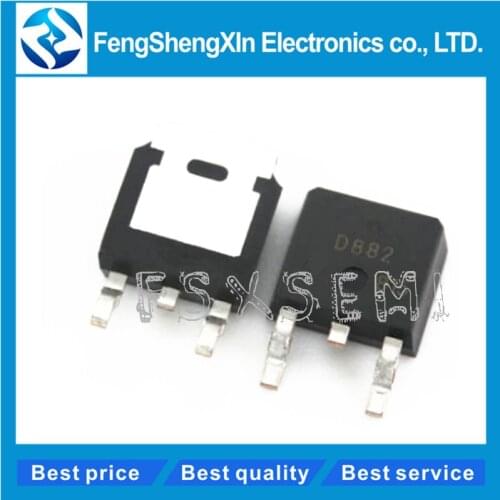 10pcs/lot 2SD882 D882 D882M TO-252 NPN SILICON POWER TRANSISTOR