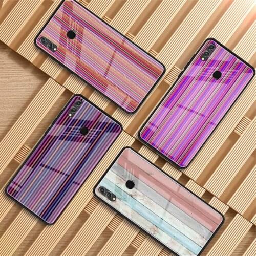 Streak Tempered Glass Phone Case For Huawei P20 P30 pro P40 lite Mate 20 30 pro 30 lite