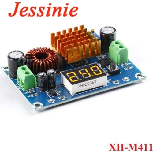 DC 3V-35V to DC 5V-45V Boost Converter Module Voltage Regulator Adjustable Step Up Voltmeter Digital Display Board XH-M411