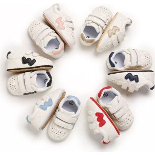 Baby Shoes Newborn Boys Girl First Walkers Infant Toddler PU Leather Soft Sole Anti-slip Shoes For 0-18 months