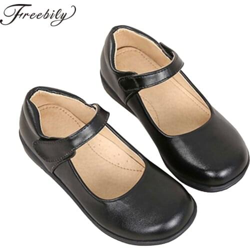 Children Dancing Shoes Faux PU Leather Princess Dance Shoes Girls Performance Wedding Party Dress Shoes Kids School Student Shoe