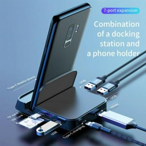 Type C HUB Docking Station Phone Stand Dex Pad Station USB C To HDMI Dock Power Charger Kit For Samsung S20 Huawei P40 Mate 30