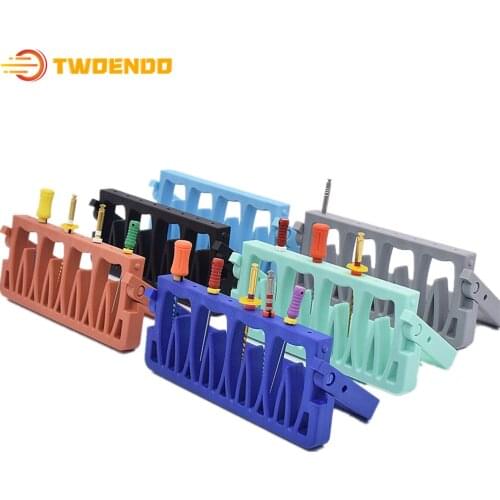 Dental 8 Holes Measurement Endo Block Autoclavable Endo Holder 5pcs