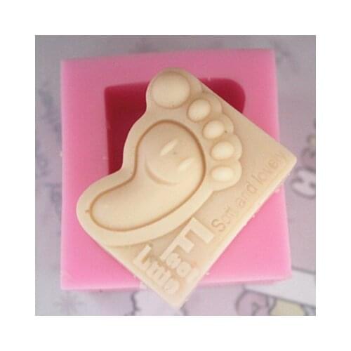 C184 soap mold/handmade soap mold/silicone mold/soap die/silica gel soap die creative footprints