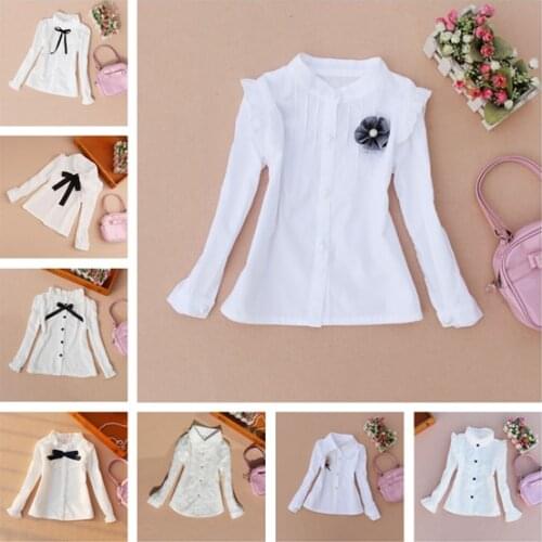 HYCOLORFUL School Blouses For Girls