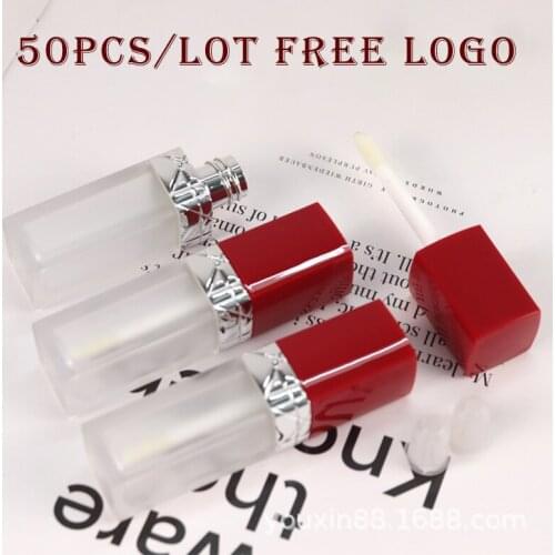 Custom Logo 5ml Lip Gloss Tube Empty Lipstick Tube with Leakproof Inner Sample Cosmetic Container DIY Customize Lip Gloss