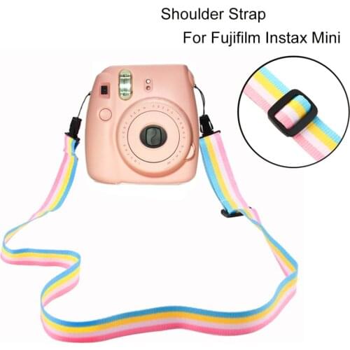 Instant Film Camera Rainbow Camera Flexible Neck Shoulder Strap For Fujifilm Instax Mini Camera Accessory Parts