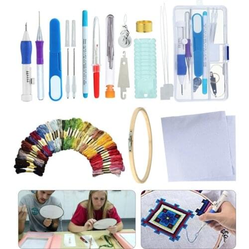 Chinese Cross Stitch Kit Embroidery Needlework Sets Punch Needles Poking DIY Crossstitch Knitting Art Handmaking With Thread