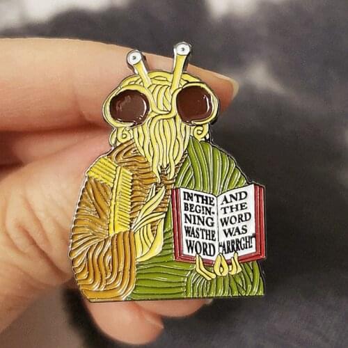 Flying Spaghetti Monster Ramen Enamel Brooch Pin Hat Bag Collar Lapel Pins Badges Women Mens Fashion Jewelry Accessories