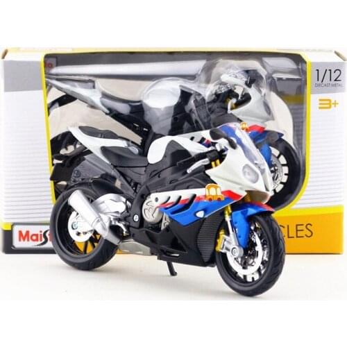 Maisto/1:12 Scale/Diecast model motorcycle toy/S1000RR Super Racing Model/Delicate Gift or Toy/Educational Colllection/Children
