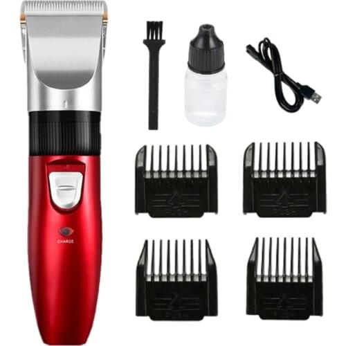 USB Charging Rechargeable Ceramic Blade Hair Clippers Men Professional Electric Trimmer For Family