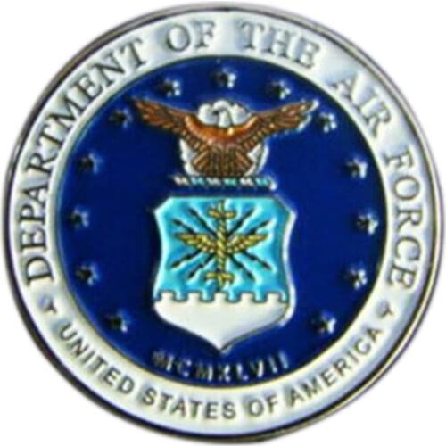 US United States Department Of The Air Force Eagle Metal Badge Pin