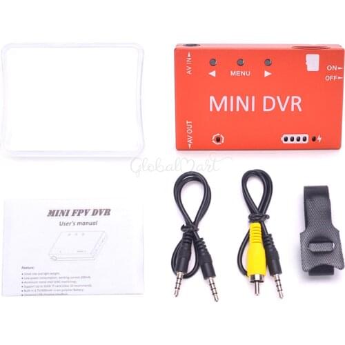 FPV Mini DVR HD Micro Video Audio Recorder FPV Recorder Built-in 3.7V 400mah Battery for RC Racing Multicopters VR Goggles