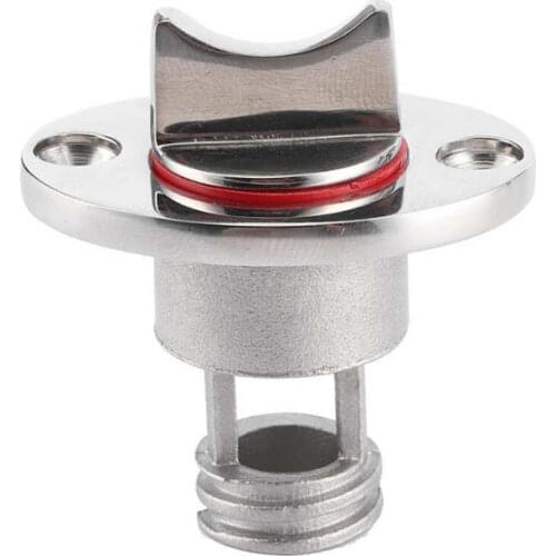 Stainless Steel Marine Transom Garboard For 25mm Hole Drain Plug High Polished