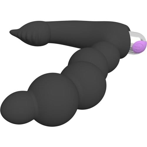 Powerful Vibrating Beads Anal Plug Male Prostate Massage Vibrator G-spot Stimulate Clit Masturbate Sex Toys For Women Men