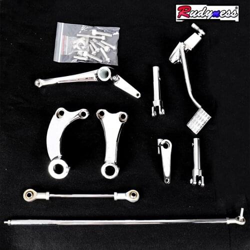 Chrome Forward Controls Linkage Kits Fit For Harley 2006-2013 Sportster XL Iron 883 1200 Models