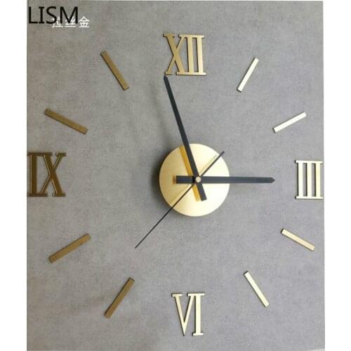 Wall Sticker Clock Wall Clocks Home Decor Simple and Modern Wall Clock Mute Creativity Smart Wall Clck Bedroom Clocks