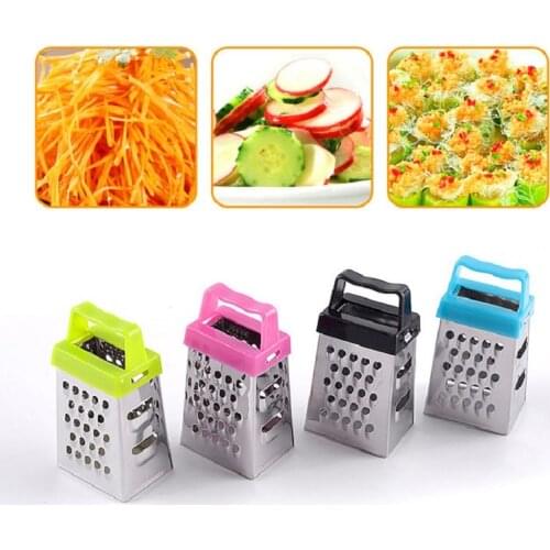 New Mini 4 Sides Multifunction Handheld Grater for Carrots Slicer Fruit Vegetable Kitchen Accessories Cocina Gadgets Cuisine