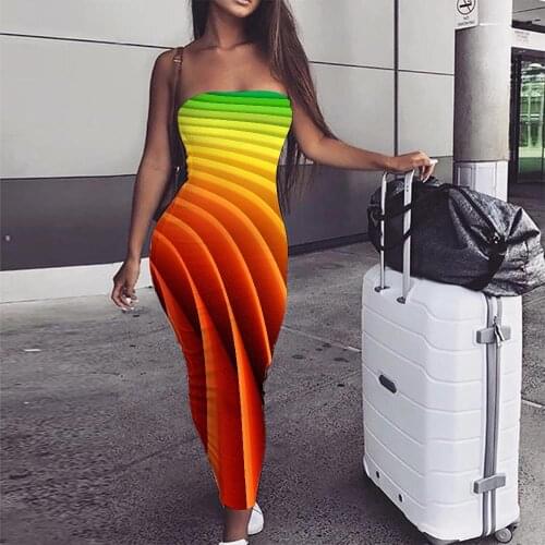 KYKU Geometric Dress Women Psychedelic 3d Print Vortex Sundress Rainbow Boho Womens Clothing Tassel Ladies Cool Femme