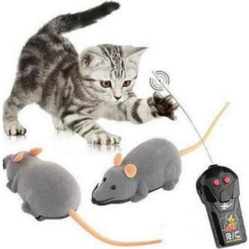 Hot New Cat Toys Remote Control Wireless RC Simulation Mouse Toys Electronic Rat Mice Toys For Kitten Cat fashion Novelty Toys