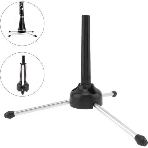 Portable Foldable Metal Tripod Stand Holder for Flute Clarinet Instrument