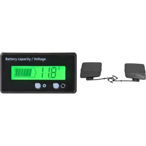 12/24/36/48V LCD Lead-Acid and Lithium Battery Capacity Tester & Rear Left Right Bumper Towing Tow Hook Eye Cover