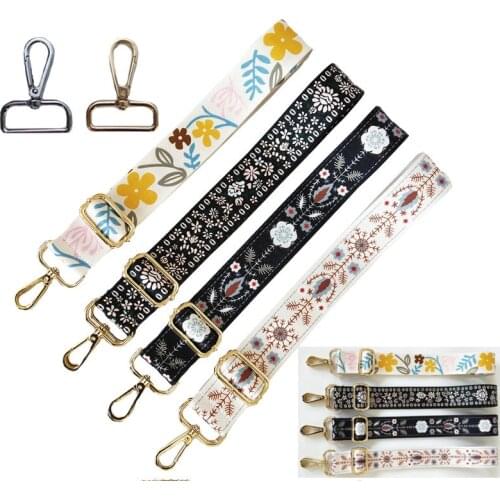 Rainbow Adjustable Bag Strap for Handbag Cross Body Nylon Wide Shoulder Strap Belt Replacement Handles Accessories Bag Part