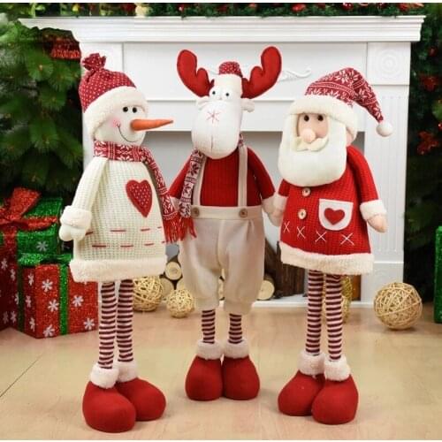 Christmas Decorations Christmas Dolls Christmas Tree Decorations Innovative Elk Santa Snowman Decoration2022 Kids New Year Gift