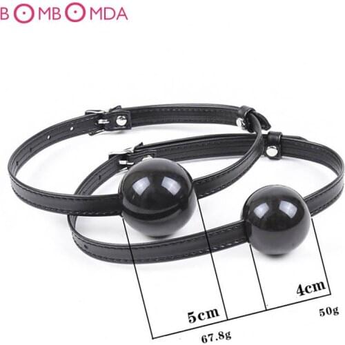 Adult Games Leather Erotic Toys Silicone Ball Gag Open Mouth Gag Sex Toy Slave Gag Flirting Sex Products For Couples O2
