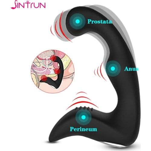 G Spot Vibrator Anal Butt Plug For Men and Women Silicone Prostate Massage Anus Stimulation Vibrating dildo sexual toy adult
