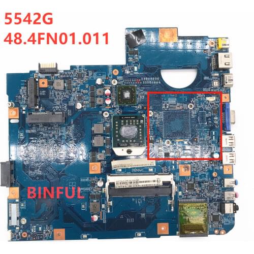 High quality For 5542 5542G Laptop Motherboard MBPHA01001 09230-1 JV50-TR 48.4FN01.011 DDR2 MainBoard 100% Full test work