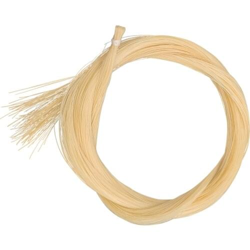 15 hanks high quality white Stallion horsetail violin viola cello bow hair 80-85 cm