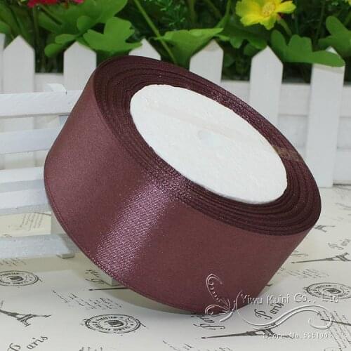 25 Yards/Lot 40mm Satin Ribbon Chocolate Packaging