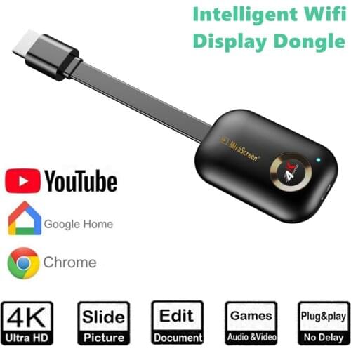 4K Ultra WiFi Wireless Display Dongle TV Stick for chromecast TV Stick Media Video Streamer HD For Miracast Airplay YouTube