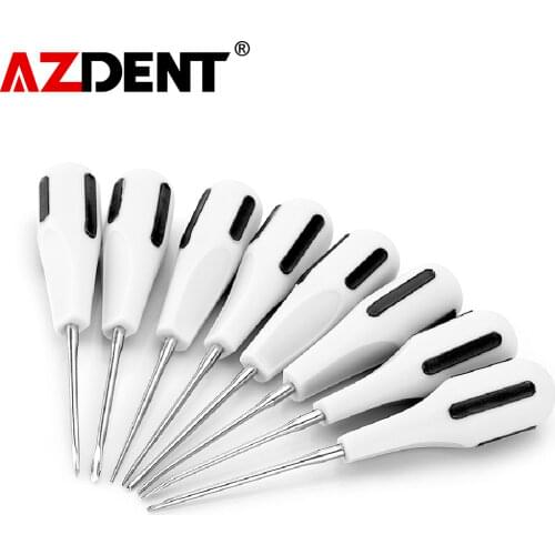 8pcs/set stainless Steel Dental Luxating Lift Elevator Curved Root Elevator Dentistry Dental Surgical Dental screwdriver