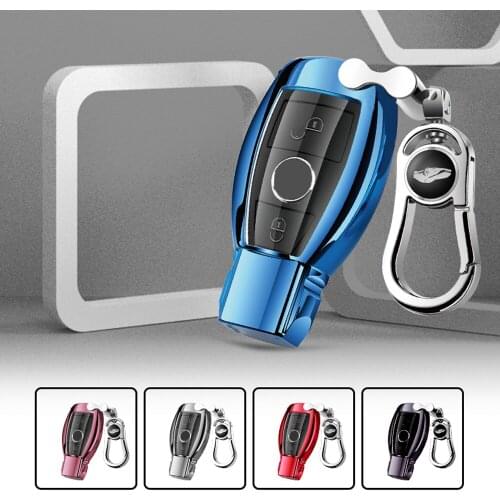 Car Remote Key Case Soft TPU Full Cover Holder Shell For Mercedes Benz AMG A B C E S CLS CLK CLA SLK Class W203 W205 W210 W211