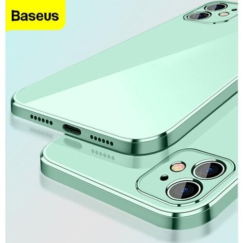 Baseus Transparent Phone Case For iPhone 11 Pro Max 12 Mini Ultra Thin Soft TPU Protection Back Cover Case For iPhone 12 Pro Max