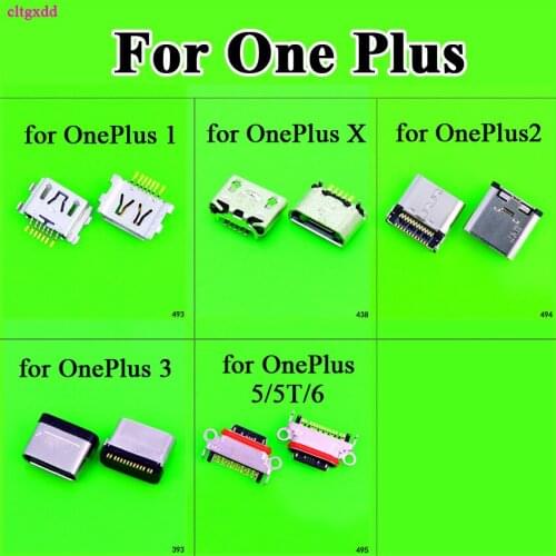 Cltgxdd for Oneplus 1 2 3 3T X 5 5T 6 USB Jack Charging Port Type C Charging Dock Connector Replace Repair Parts