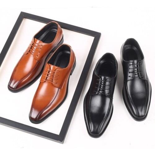 Men leather shoes men business shoes big size 11 12 13 14 mens work shoes business shoes