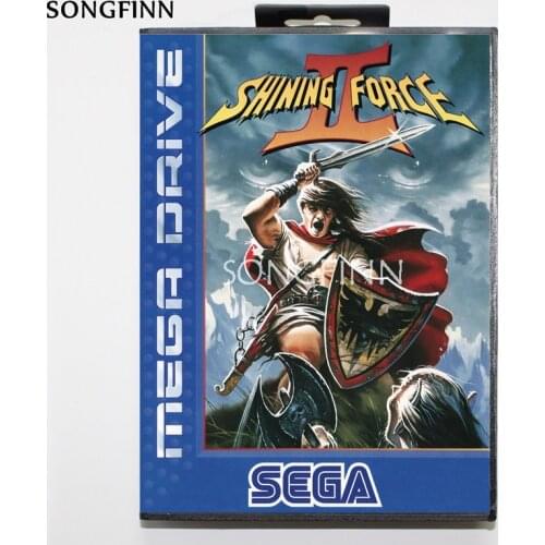 16 bit MD Memory Card With Box for Sega Mega Drive for Genesis Megadrive - Shining Force 2 II