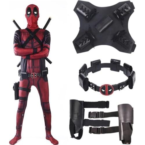 Deadpool costume adult Man Magic cosplay deadpool costumes men kids Wade Wilson Spandex Lycra Nylon Zentai bodysuit Halloween