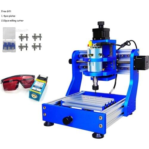 Square rail mini LY CNC 1310 PRO full metal frame desktop engraving Pcb Milling Machine Wood Carving diy mini cnc with laser